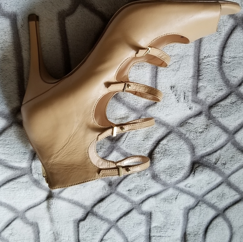 Karl Lagerfeld leather high heel shoes